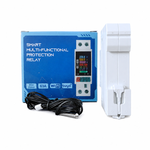 Relais intelligent Tuya WiFi sur rail DIN avec écran TFT, compteur d'énergie, protection contre les surcharges, les fuites et les surtensions, surveillance à distance de l'alimentation - Product Image 2