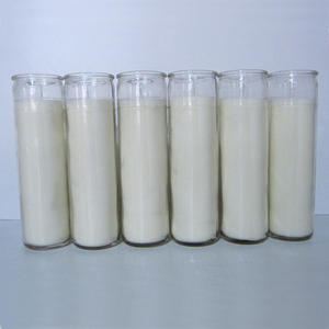 Semplicemente 8 pollici 7 giorno bianco pilastro candele in vetro con candele di preghiera non profumate per memoriali e veglie - Product Image 6