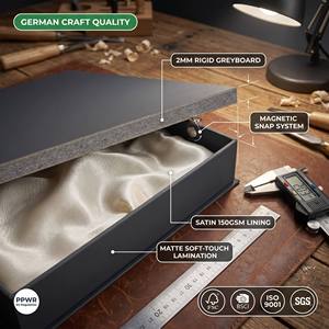 Boîtes cadeaux magnétiques de luxe personnalisées carton rigide recyclable finition artistique satinée marque Guangdong de logo personnalisé stratification mate <span class=keywords><strong>CRD</strong></span> - Product Image 3
