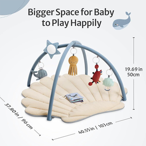Alfombra de Juego Personalizada para Bebés, Alfombra de Juego Suave y Plegable para Bebés, Alfombras de Juego para Gatear para Niños - Product Image 4