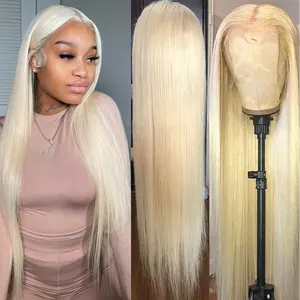 Wholesale 613 Full Lace Frontal Wig Human Hair Blonde 613 Ladies Hair Wig 13x4 13x6 Blonde Human Hair Wigs