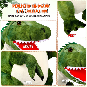 Peluche di peluche per bambini peluche di peluche di dinosauro giocattolo divertente dinosauro di dinosauro - Product Image 4