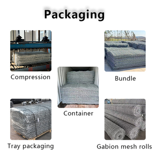 Kawat Gabion Heksagonal Galvanis/Galfan, Jaring Kawat Logam Tahan Lama untuk Konstruksi Tembok Penahan, Anyaman Kustom, Pembengkokan Khusus - Product Image 6