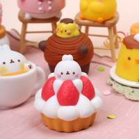 Boîte Mystère Coréenne Molamg Figurine Lapin Poulet Pâtissier Dessert Pudding PVC V4