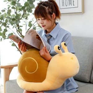 Carino realistico piccolo lumaca giocattolo di peluche personalizzato lavabile soffice decorazione Kawaii giocattolo cartone animato lumaca peluche giocattoli per bambini - Product Image 4