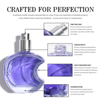 Haut de gamme personnalisé boîte sac luxe air 30ml 50ml hommes femmes bouteille de parfum en verre transparent
