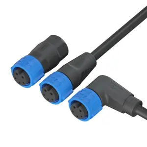 Medical Equipment System 2+3Pin Locking Male Female IP68 Waterproof Power Cable Electric Connectors