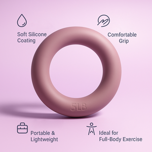 Good Price Home Fitness Equipment 5 <b>8</b> 10 15lb Yoga Weight Loss Ring Hand Weight Training Silicone Energy Power Ring Dumbbell - Product Image 5