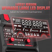YEESTECH MIG 205DS PRO 205A Poste à souder MIG 220V Double tension 5-en-1 Gaz MIG/Tube de fil fourré Torche Lift TIG/Stick LED Numérique