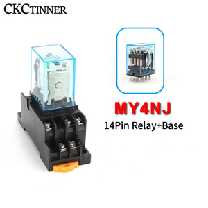 Rơle Trung Gian HH54P MY4NJ Micro Nhỏ Điện Từ Relay AC/DC 12V 24V AC110V 220V 380V Với 14 Pins Ổ Cắm Cơ Sở PYF14A - Product Image 6