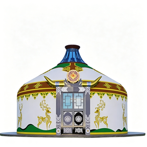Nouvelles yourtes mongoliennes de luxe pour l'hiver en vente, avec un design chaud et confortable pour le camping en plein air - Product Image 4