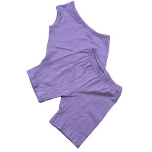 Ensemble de vêtements d'été 2022 pour bébés filles : Haut asymétrique et short de motard, 2 pièces, Tenues de boutique pour enfants - Product Image 5