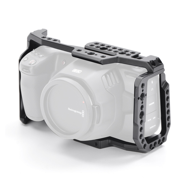 KingMa Multi-hole Aluminium Alloy BMPCC DSLR Camera Cage Video Vlog Camera Cage Accessory for BMPCC 4K