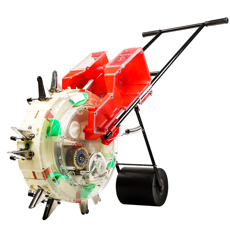 New Material Hand Push Corn Seeder 1 Row Seeding and Fertilizing All in One Machine