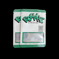 Doypack 35 sac de mylar 3.5g pochette Ziplock pour biscuits et produits comestibles emballage brillant anti-odeur avec logo