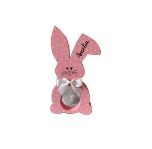 WOODEN BUNNY <strong>KINDER</strong> <strong>EGG</strong> HOLDER DECORATION HAPPY <strong>EASTER</strong> RABBIT <strong>EGG</strong> HOLDER - Product Image 4