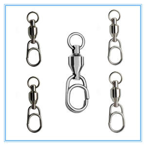 ตะขอเกี่ยวแบบหมุนสำหรับตกปลา คุณภาพพรีเมียม ชุบนิกเกิล รูปวงรี พร้อมลูกปืน สำหรับอุปกรณ์ตกปลา - Product Image 1