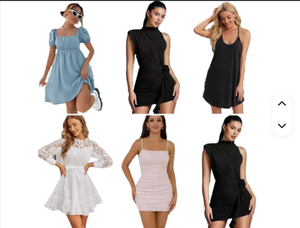 Robes décontractées pour femmes, robe mini sans manches, robe en dentelle, robe unie drapée, robe grande taille, vêtements d'été - Product Image 1