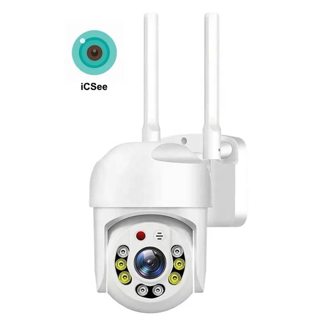 2MP Outdoor Wifi PTZ Camera ICSEE APP Waterproof AI Auto Tracking IP Video Surveillance Camera CCTV Two Way Audio Factory