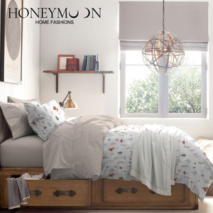 高級感あふれる人気商品 秋の植物柄3Dプリント寝具3点セット ソフトマイクロファイバー掛け布団セット 家庭用 - Product Image 4