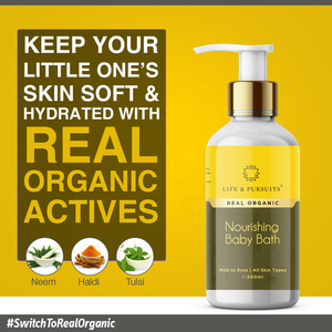 ครีมอาบน้ำบำรุงผิวสำหรับเด็กทารกได้รับการรับรองจากสมุนไพรอายุรเวทตามธรรมชาติ - Product Image 3