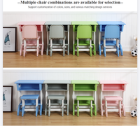 Mobilier scolaire pour enfants personnalisable Bureau et chaise Tables et chaises réglables pour étudiants