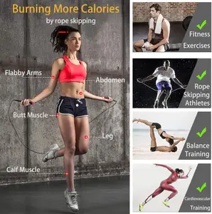 Custom Logo Free Adjustable Fitness Aluminium Speed Skipping Rope Corda Crossfitt Jump Rope