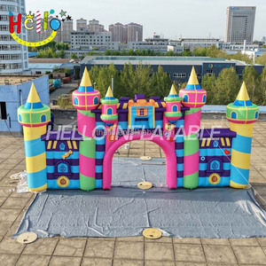 Arco Inflable Colorido con Diseño de Dulces, Puerta de Entrada Gigante para <span class=keywords><strong>Casa</strong></span> de Brinco, Decoración Frontal para Fiestas Infantiles y Parques Infantiles - Product Image 3