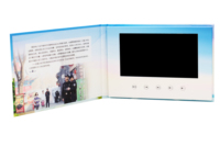 Livre Numérique Personnalisé TFT LCD Écran 4.3 "5" 7 "10" Brochure Vidéo Papier Voeux Cadeau Invitation Carte de Visite Ange Musique