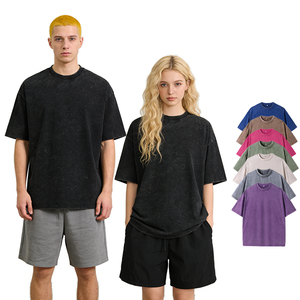 Abbigliamento da <span class=keywords><strong>uomo</strong></span> <span class=keywords><strong>taglie</strong></span> forti, marchio di tendenza europeo e americano, t-shirt da <span class=keywords><strong>uomo</strong></span> a maniche corte in cotone a doppio strato antibatterico 230G - Product Image 2