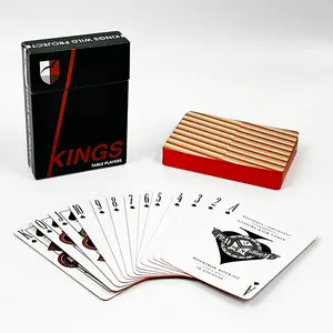 Design personalizzato pubblicità giocando a Poker Card gioco di carta da tavolo carta carta da gioco con custodia per sigarette per adulti