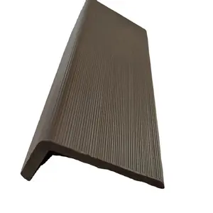 AL-K50-50 Modern WPC Wood Plastic Composite Floor Edge Banding for Outdoor Application Brushed Technics
