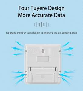 Monitor Inalámbrico <span class=keywords><strong>de</strong></span> Temperatura y Humedad para el Hogar, Termohigrómetro, Medidor <span class=keywords><strong>de</strong></span> Humedad, Termómetro Combinado con Registrador <span class=keywords><strong>de</strong></span> <span class=keywords><strong>Datos</strong></span> - Product Image 6