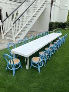 Chaise pour enfants en rotin moderne faite à la main - Durable et sûre pour les fêtes d'anniversaire des enfants, utilisation en cuisine et en extérieur, design léger - Product Image 3