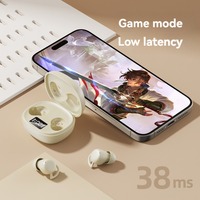 AliSelect X70 Écouteurs sans fil fins et invisibles pour le sommeil, Bluetooth 5.4, mains libres, stéréo 9D, pour le sport et le gaming, intra-auriculaires, Type-C, souples