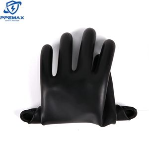 Guanti di sicurezza PPE mano guardalinee da lavoro 500V lattice morbido 0.75mm spessore guanti a prova di elettricità - Product Image 4