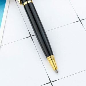 Wholesale 1.0Mm Metal Ballpoint With Custom Logo Twist-Action Black Business Hotel Promotional Gift <b>Pen</b> - Product Image 3
