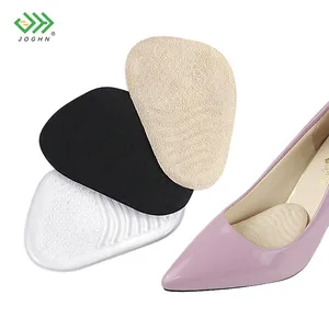 JOGHN Arch Support High Heel Forefoot Pad Heel Silicon Insole Silicon Insole Velur Heel Half Insole Silicone