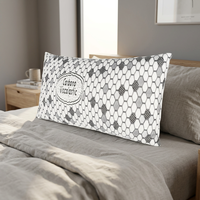 Oreiller de voyage 100% Carbon Viscolastic Flakes 44x23 pouces Support confortable pour le repos en déplacement