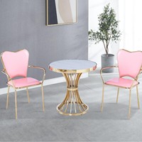 Ensemble de chaises de salle à manger modernes en acier inoxydable - Douces, durables et légères pour restaurant, maison, école