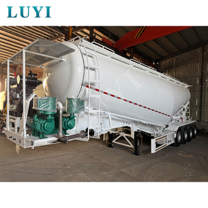 Semi-remorque LUYI 3 essieux pour charges sèches, 60 tonnes, certifiée, pour ciment et aliments en vrac, à vendre - Product Image 3