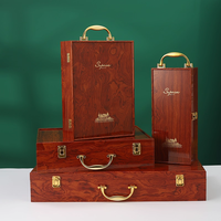 Boîte-cadeau en bois pour vin rouge, rectangulaire, faite à la main, pour une bouteille, 750 ml, logo personnalisé, utilisation universelle