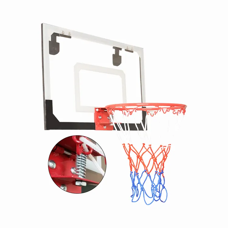 W-1011b Top Selling Mini Fold Up Basketball over the door small basketball hoop Set For Door