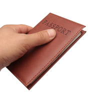 Étui Portefeuille de Voyage en PU pour Passeport, Organisateur de Documents, Sans Fermeture, Vente en Gros, Housse de Passeport Économique