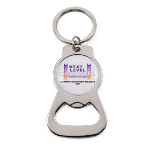 Décapsuleur porte-clés tendance en alliage métallique argenté, personnalisable avec logo, 2D/3D, pour bière - Product Image 6