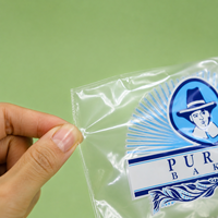 Sacs à pain en LDPE transparents robustes avec fermeture à clip, sacs en plastique de qualité alimentaire refermables avec soufflet de fond pour usage commercial