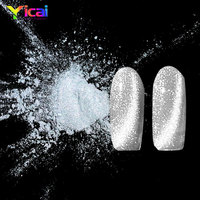 Poudre de pigment magnétique YICAI 5D 9D en oxyde de fer inorganique effet œil de chat argenté pour vernis à ongles, gel, cuir et revêtements