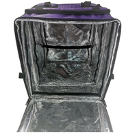 Sac à dos de livraison alimentaire en gros pour moto, en bâche, thermique, imperméable, isolé, 60L, extensible, avec fermeture éclair
