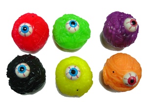 Yucky mắt quỷ Halloween nhựa căng thẳng bóng quái vật đồ chơi-Quà tặng khuyến mãi 6cm - Product Image 4