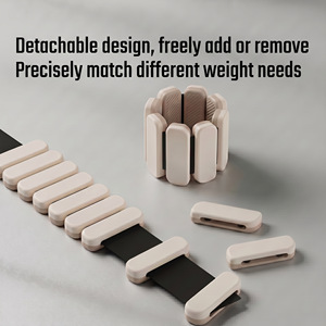 Service OEM de logo personnalisé, poids de poignet en silicone durable bicolore avec <span class=keywords><strong>fer</strong></span> électroplaqué pour la remise en forme, la salle de sport et l'utilisation commerciale - Product Image 5